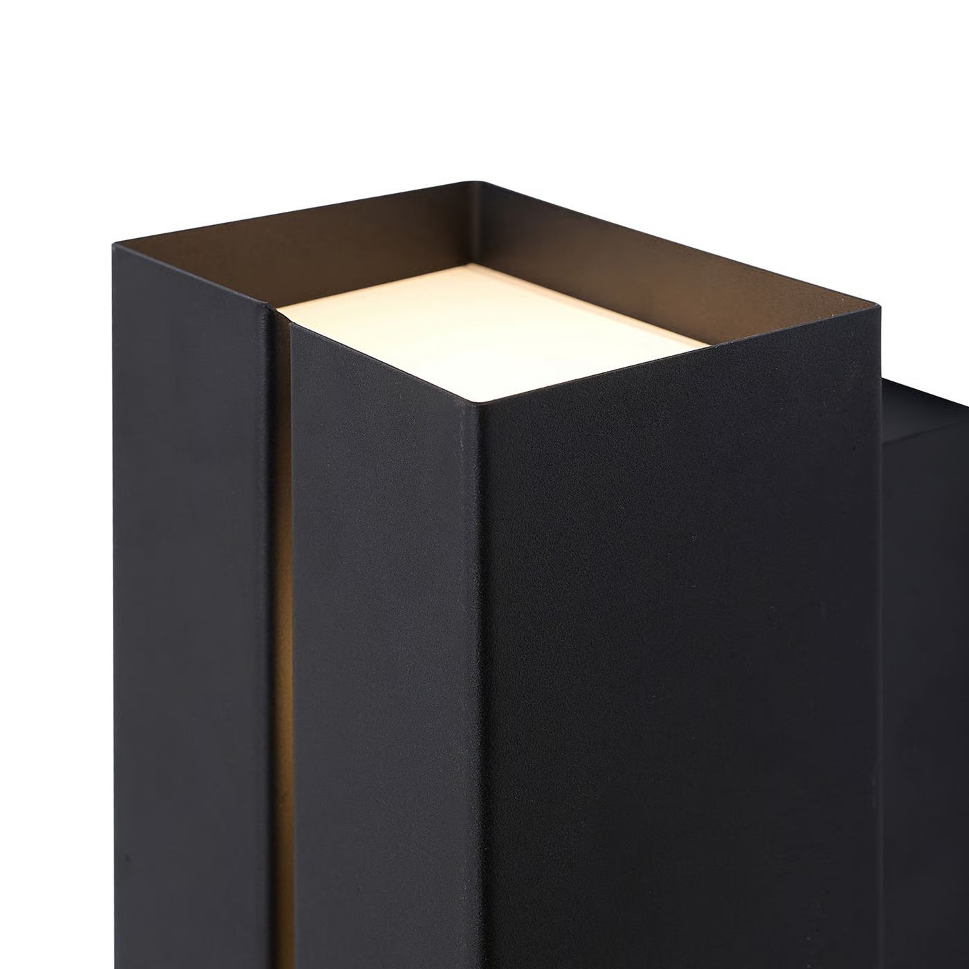 LED-Wandanbauleuchte Clarini 15W sw IP54 E27 130x125x295mm