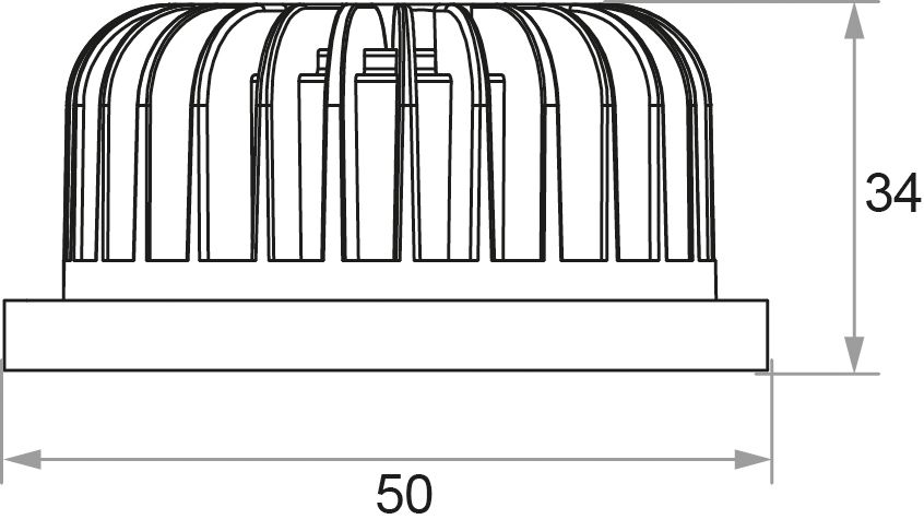 LED-Modul 7W 1LED 35V 2400K 910lm 36° DC LEDmodul