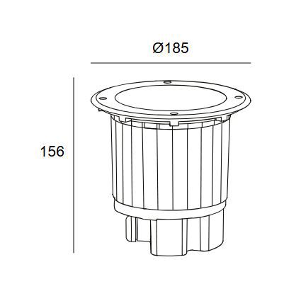 LED-Bodeneinbauleuchte Gea Cob 13,4W 3000K LED nicht austauschbar 1LED 1690lm