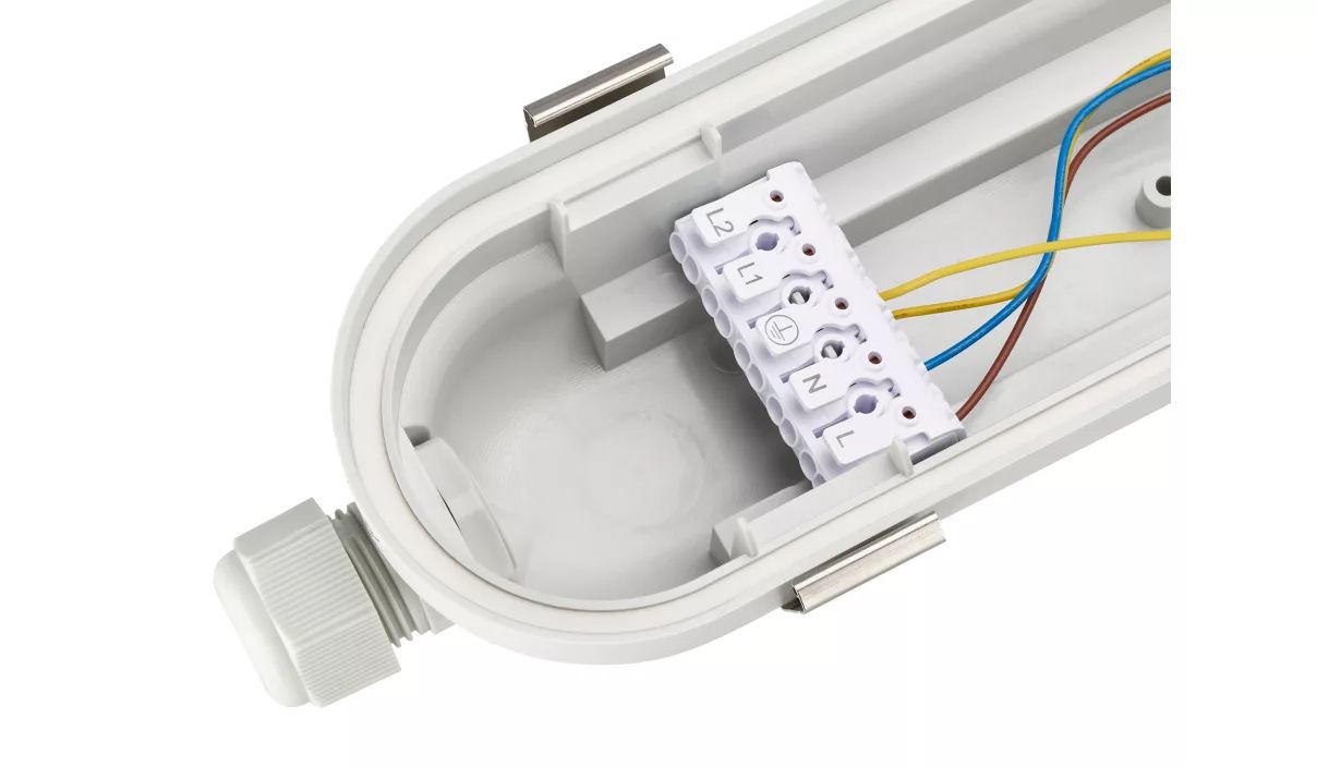 LED-Feuchtraumleuchte CoreLine 44W 4000K 8200lm gr Konv Dimmung DALI IP66