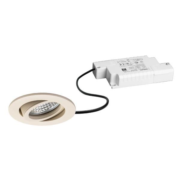 LED-Einbaustrahler 6W BB03 3000K 630lm Konv bg 1LED Alu IP20 mt RF:hochglänzend