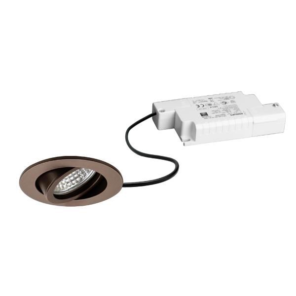 LED-Einbaustrahler 6W BB03 3000K 630lm Konv br 1LED Alu IP20 mt RF:hochglänzend