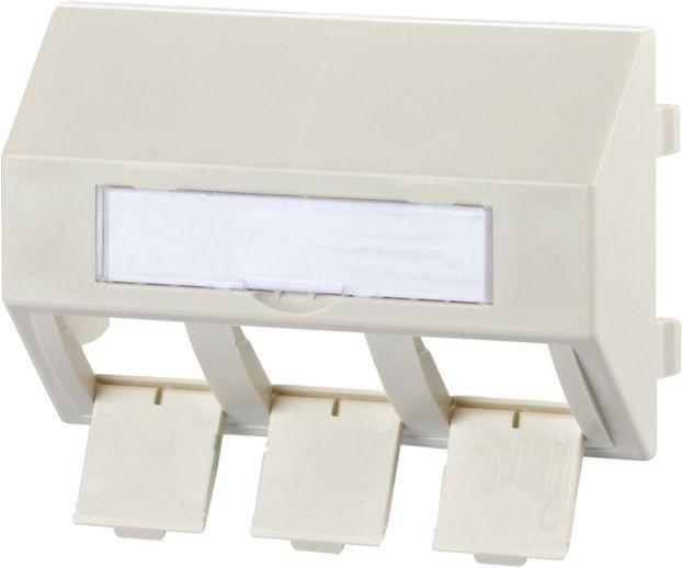 Zentralplatte D-Sub 3f pws Klemmbef m.Beschr.Feld