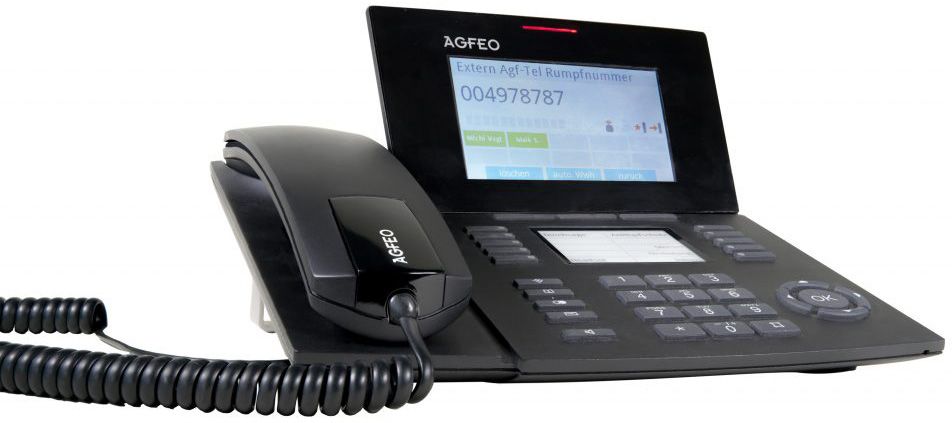 VoIP-Telefon sw Nt/PoE 10/100/1000Mbit graph f.Wandmont Freispr Lauth