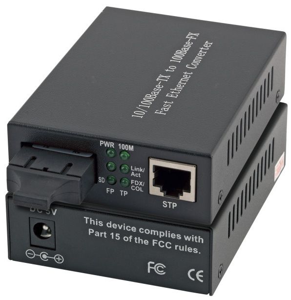 Media Konverter Einzelgerät Eth 1x10/100mbit/RJ45 Fast Ethernet