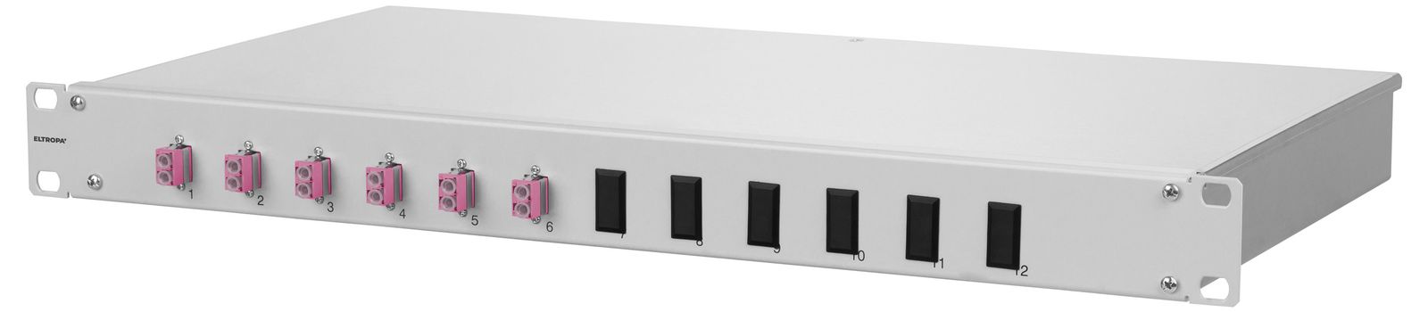 LWL-Patchpanel 6f net-works LC-D 1HE OM4 19Zoll m.Pigtails max:24f