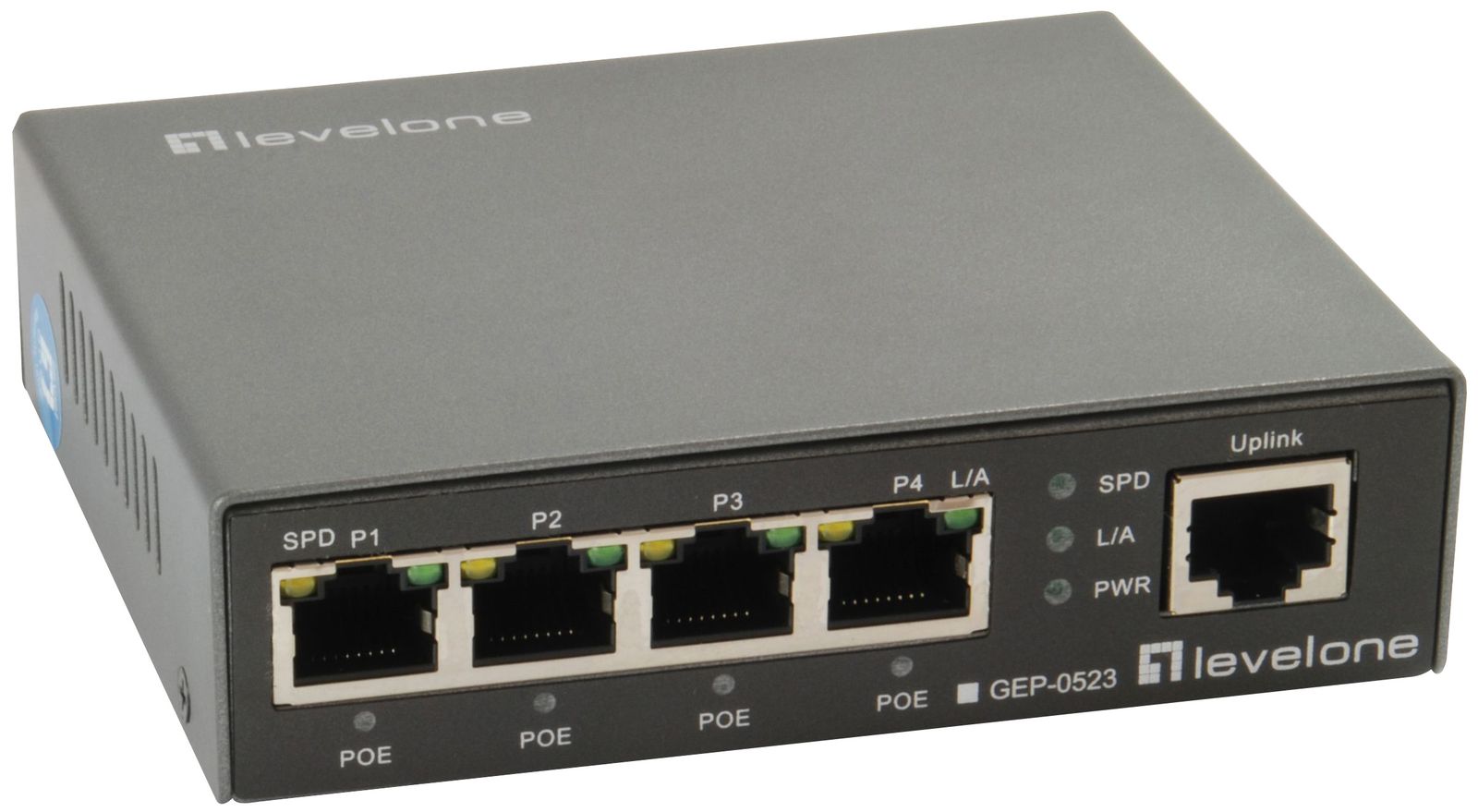 Desktopswitch 802.3 af (PoE) Switch 5x10/100/1000Mbps