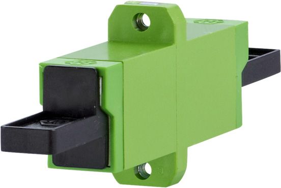 LWL-Kupplung E2000 E2000 SM Kst Keramik gn Schr