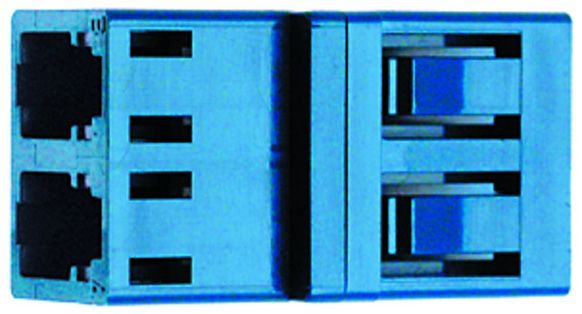 LWL-Kupplung LC-D LC-D Singlemode und bl Kst Keramik einrasten