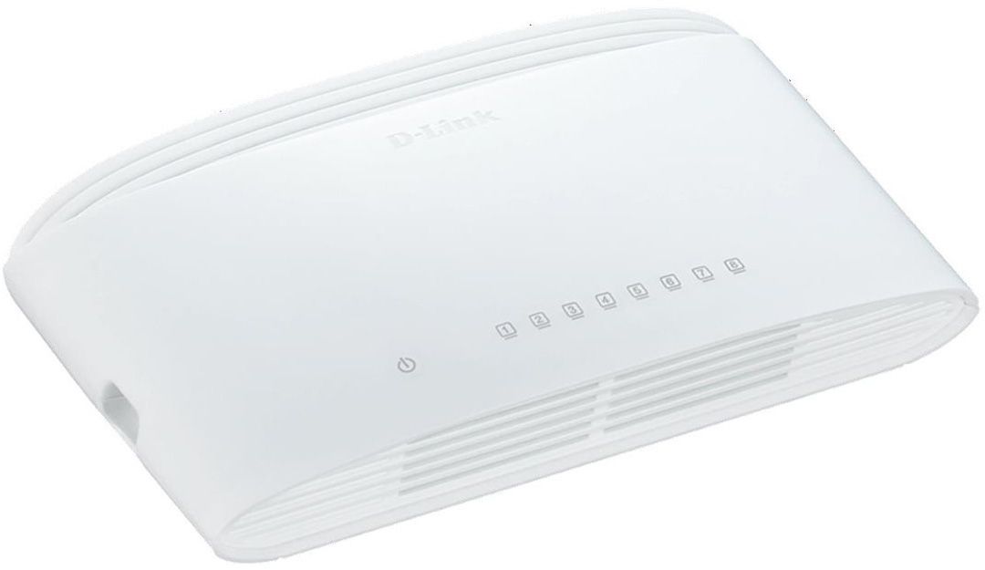 Gigabit Switch 8x10/100/1000Mbit/s Layer 2 BaseT Port Plug&Play lüfterlos