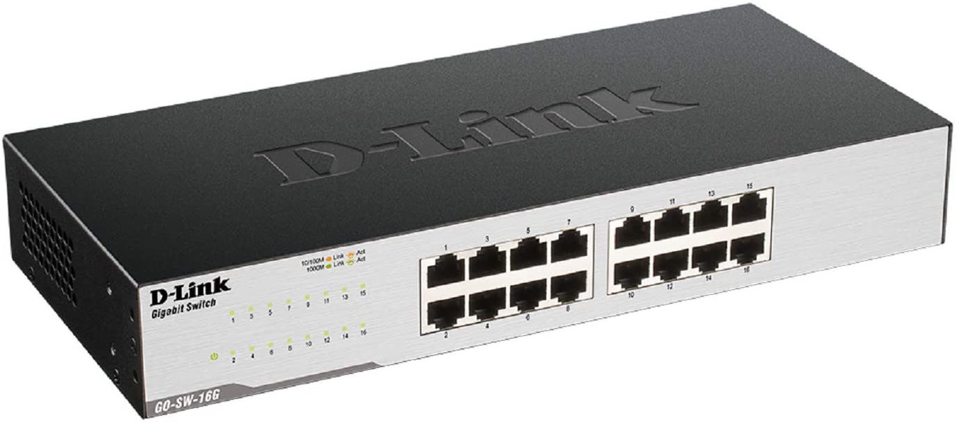 Gigabit Switch 16x10/100/1000Mbit/s LAN Ports 32 Gbps Kapazität