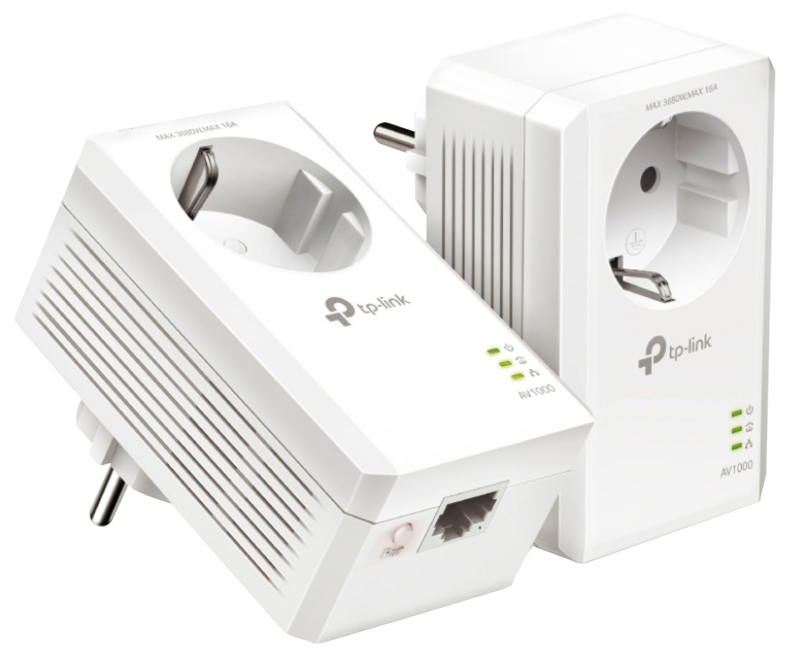 AV1000-Gigabit-Powerline-Starter KIT TP-LINK, 2xTL-PA7017P, 2 Gigabit Ports