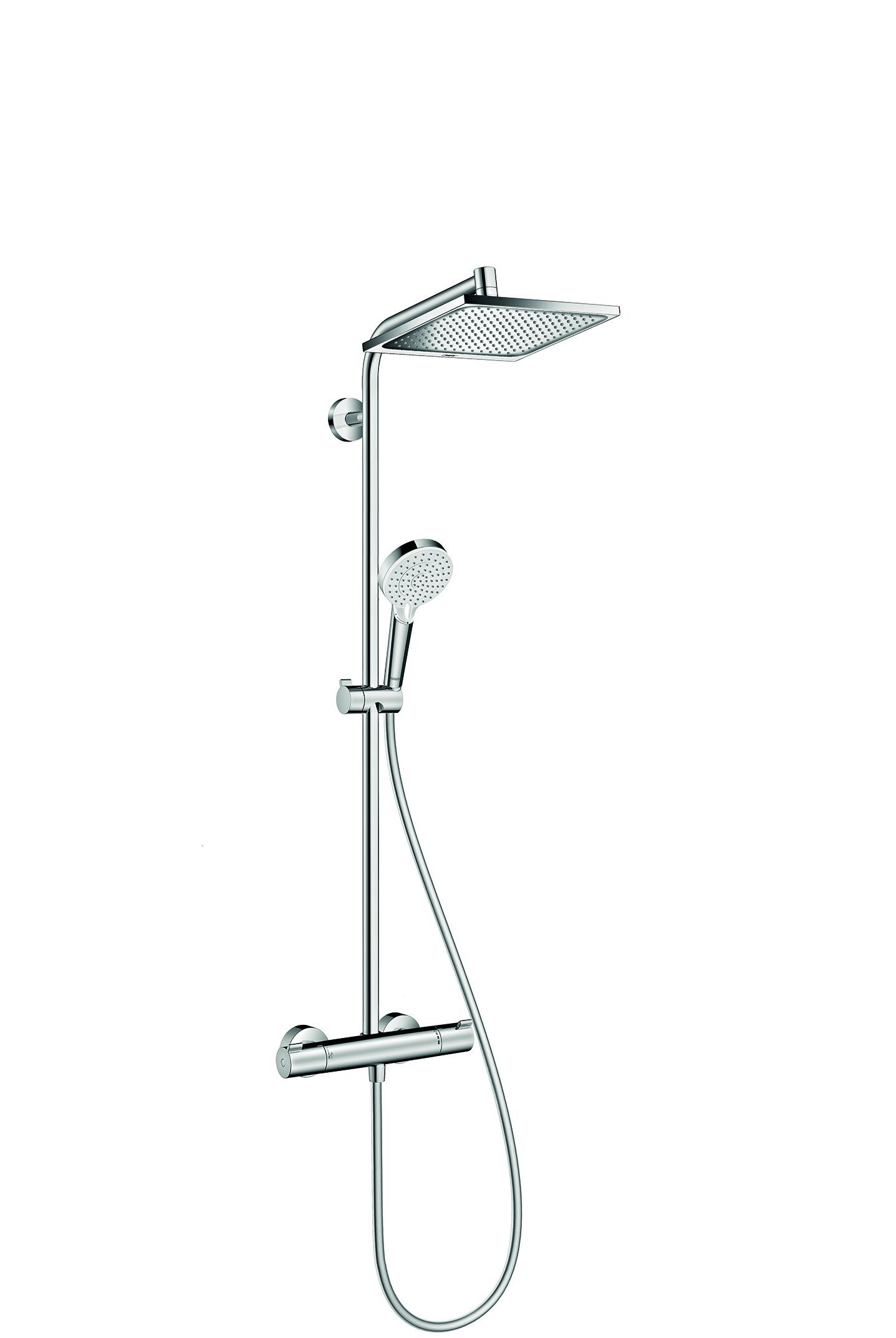hansgrohe Showerpipe Crometta E mit Thermostat, 1jet, 15 l/min, chrom