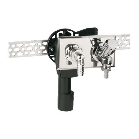 HAAS Unterputz-Geräte-Siphon OHA 4060 DN 40/50, für waagerechte Montage, schwarz