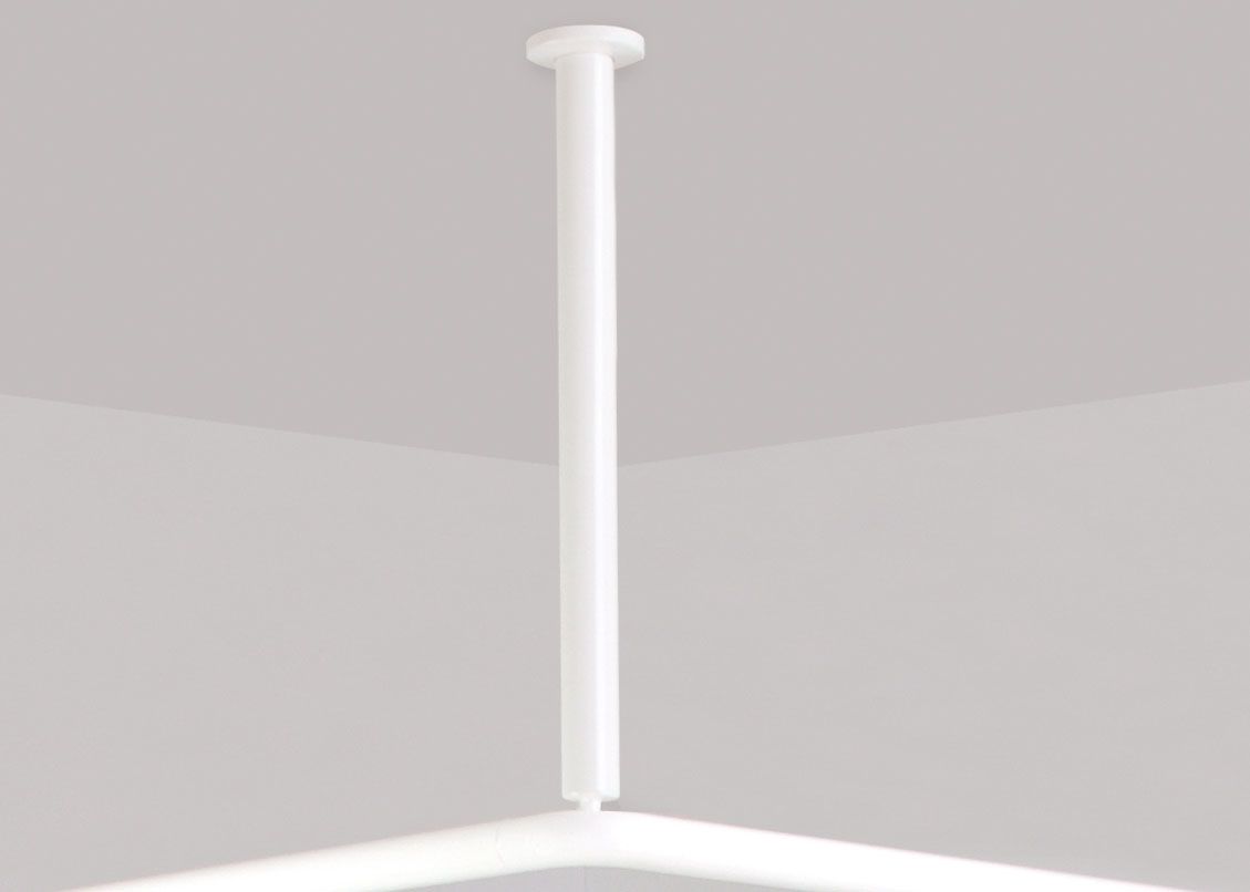 Normbau Deckenabhängung Nylon Care 500 mm, weiß