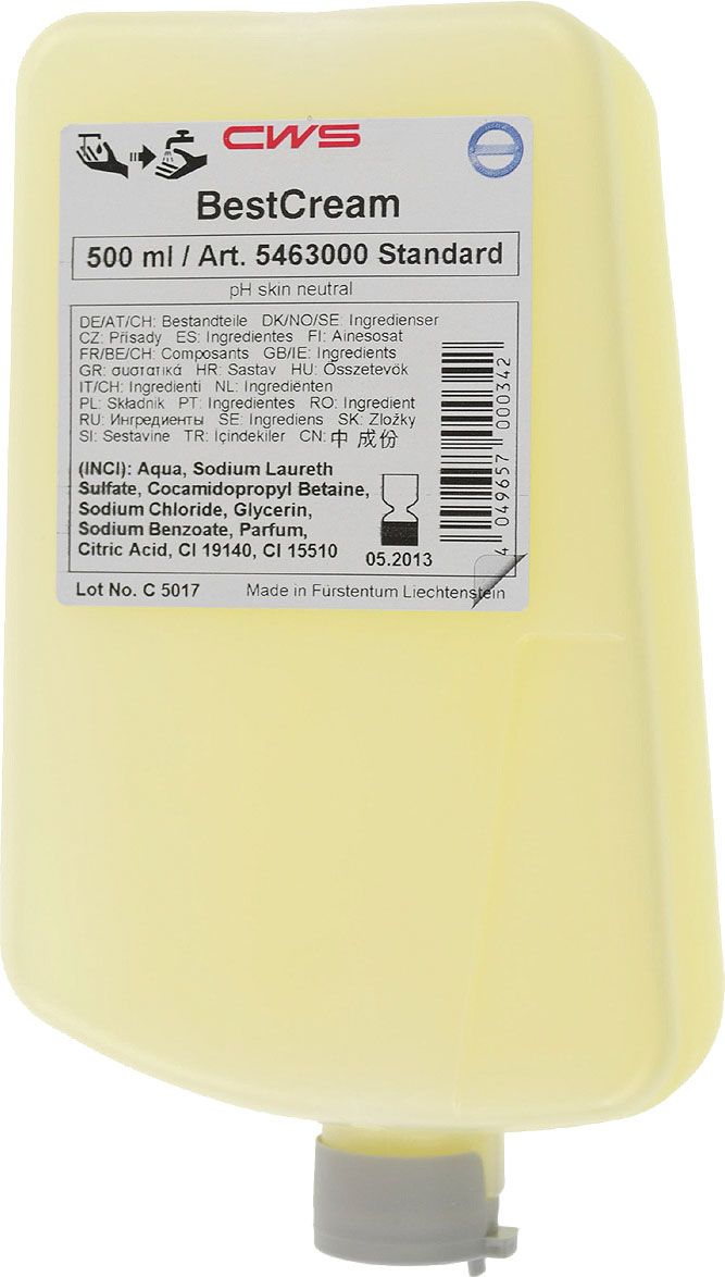 CWS Seifencreme ParadiseLine Slim 500ml, standard, gelb, Zitronenduft