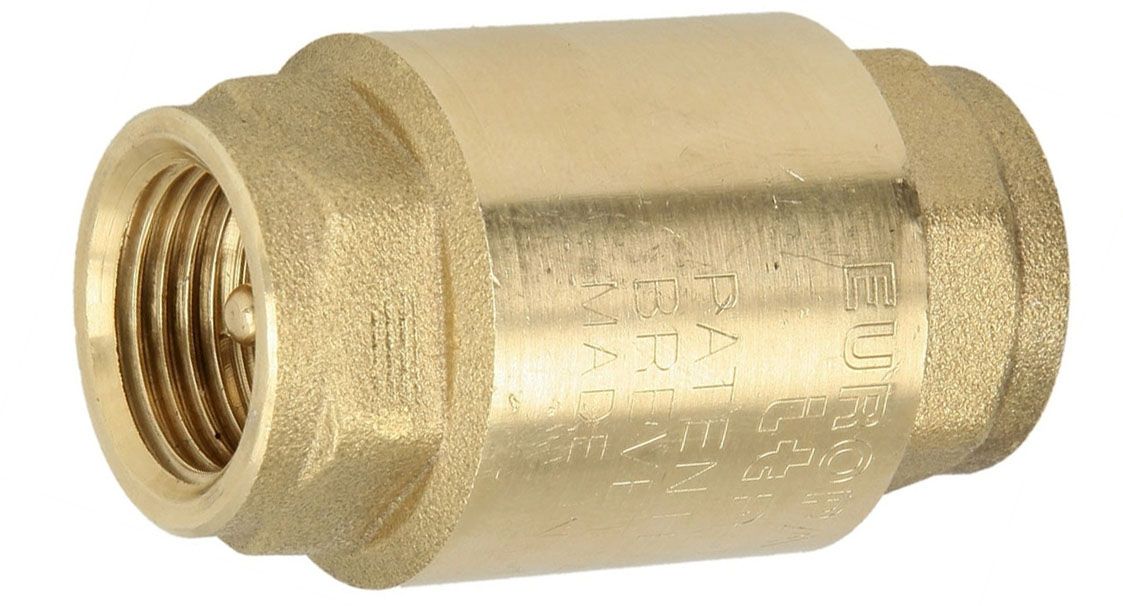 HS Euro-Rückschlagventil UNITECH 1", IG/IG, Gehäuse aus Messing