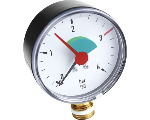 Afriso Rohrfedermanometer HZ 63 radial 0/4 bar, G 3/8 B, Gehäuse-d&#x3D; 63mm