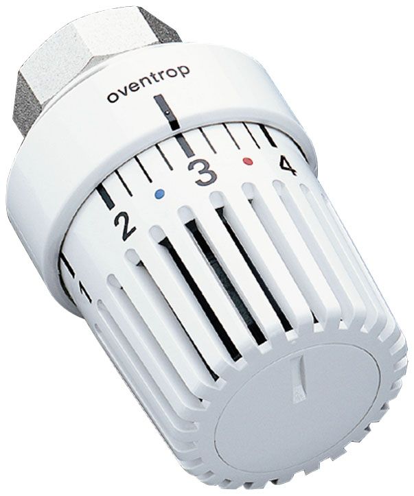 Oventrop Thermostat Uni LH weiß, 7-28 °C, mit Nullstellung, mit Flüssig-Fühler