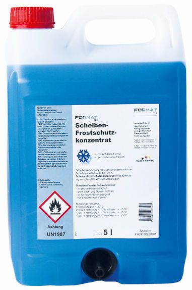 FORMAT Tec Scheibenfrostschutzkonzentrat Kanister 5 Liter