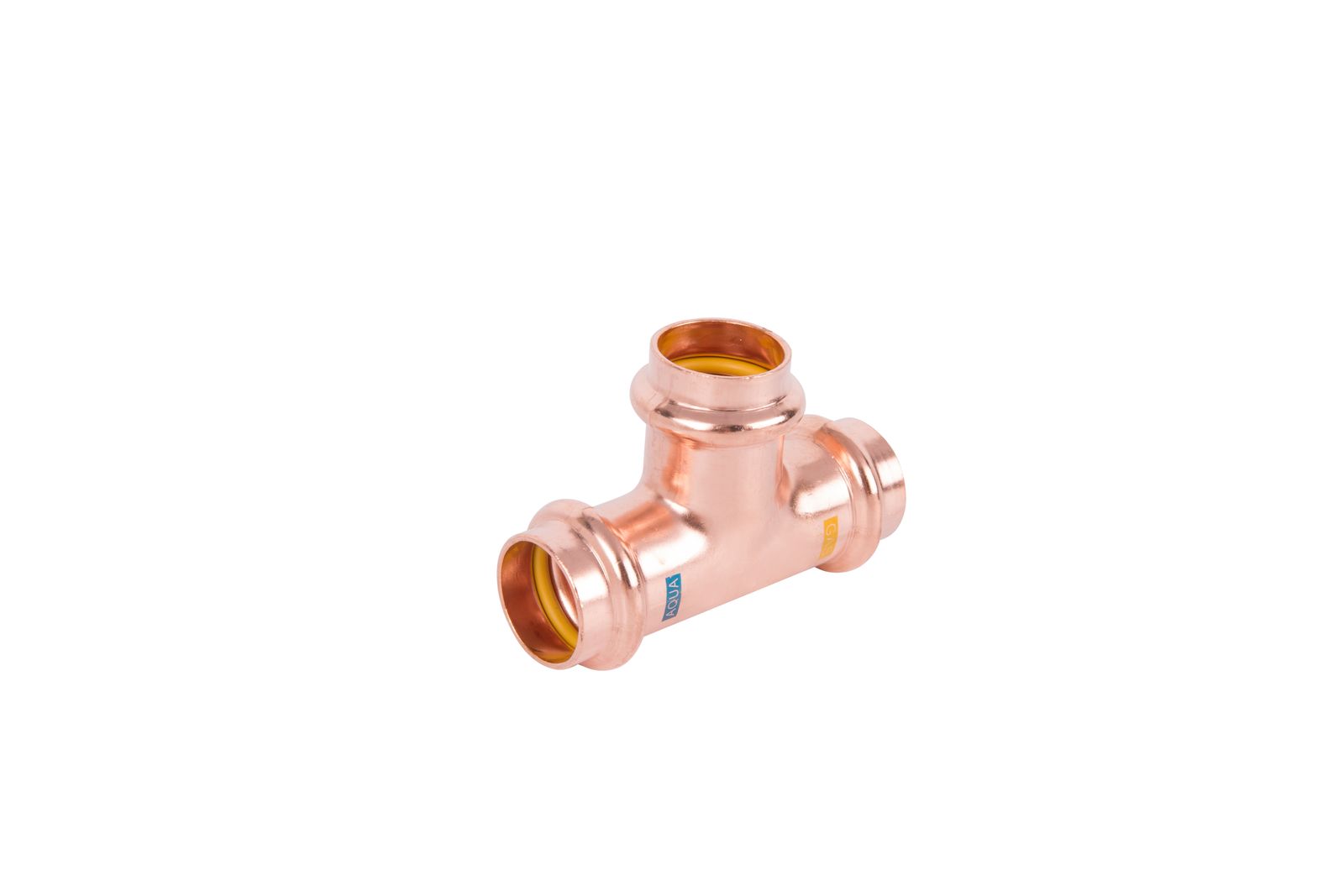 HS T-Stück Press Copper AQUAGAS V 22 x 22 x 22 mm