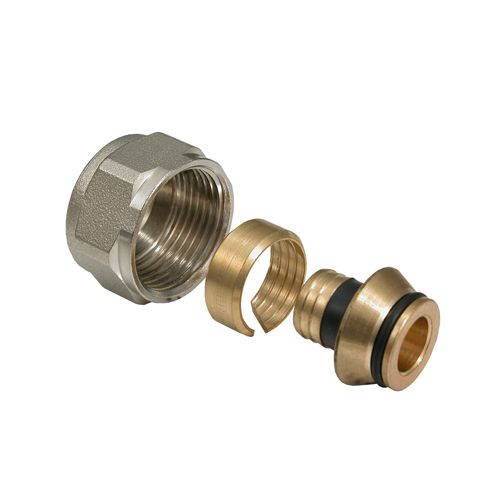 Multitubo Verschraubung Messing, 16 mm x 3/4", für Eurokonus