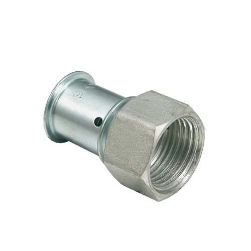 Multitubo Metall-Press-Anschluss 16 mm x 1/2" IG, Messing verzinnt