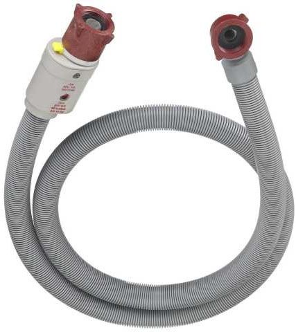HAAS Zulaufschlauch Watersafe 3000 mm, Kunststoff, grau, für Wasch/Spülmaschine