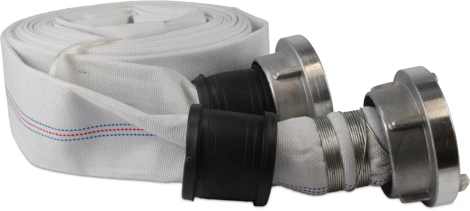 Bau-und Industrieschlauch EPDM/Polyester 52mm Storz KA66 10bar weiß 10m type 52C