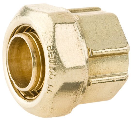 BEULCO PE-Übergangsstück 66110 Messing, 1 1/4" IG, 40 x 3,6/3,7 mm, Stützrohr fest