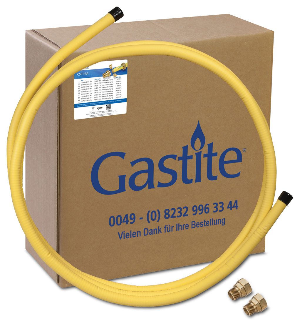 Gastite Starterset DN25 x 5 m 2 DN25 - AG Flexible Gasleitung
