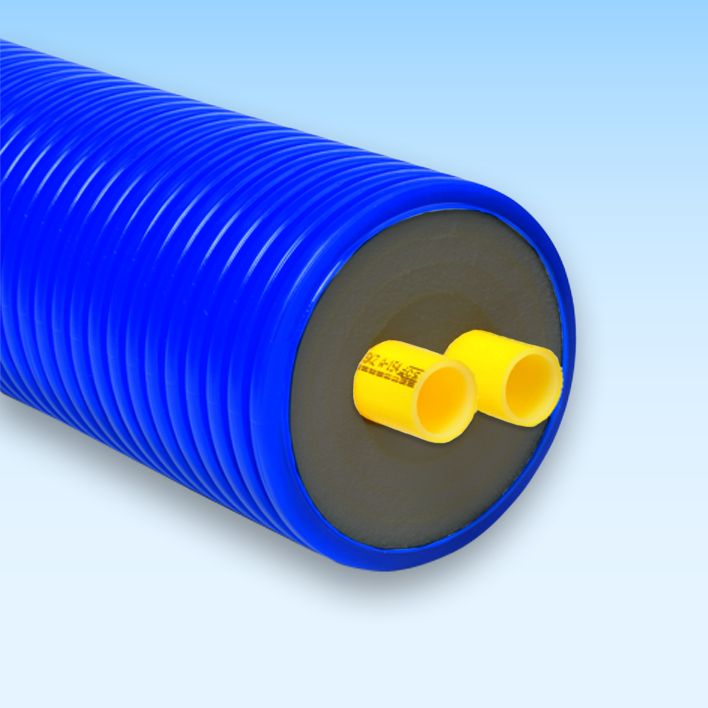 Fernwärmerohr Microflex DUO 160/2 x 32/2.9 Heizung PN 6