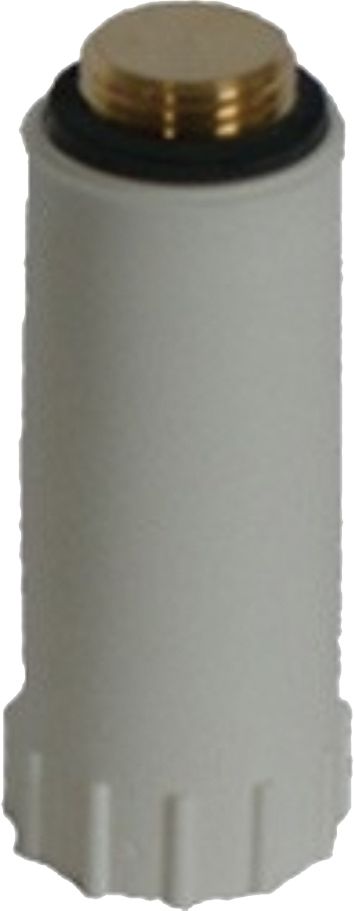 HAAS Baustopfen 1/2" x 89 mm, Messing-Gewinde, schmal, Kalt-/Warmwasserleitung, weiß
