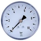 AFRISO Rohrfeder-Standardmanometer RF63 0/10bar G1/4B ax Kl.1,6 D211