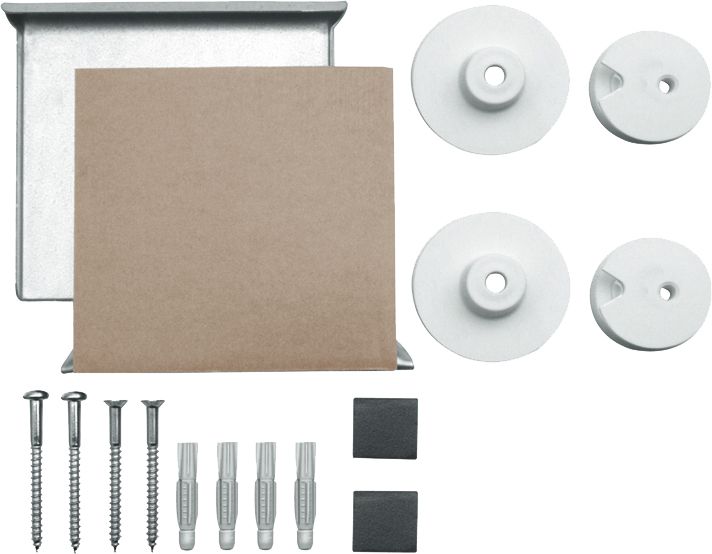 ASW Druckknopfspiegelbefestigung für Spiegel bis max. 6 mm-1,6 m2, unsichtbar