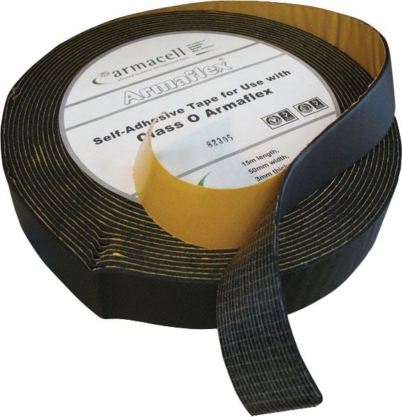 Armacell Band SH/Armaflex Breite 50 mm, Länge 15 m, 3 mm, 12 R/K, selbstklebend, grau