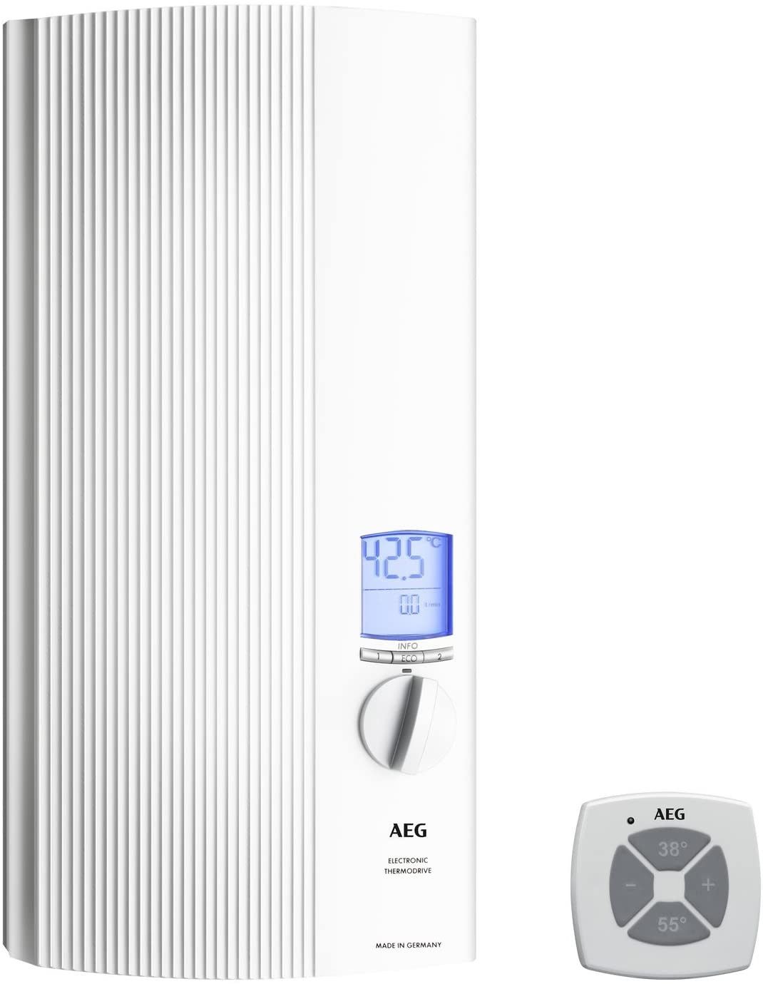 Durchlauferhitzer elektr 24kW m.Display digi Funk-Fernbedienung A