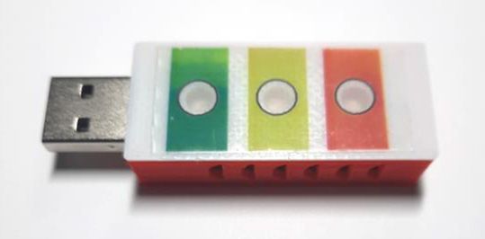 USB-Stick zur optischen Anzeige der Raumluftqualität, Frico Fresh Air Ampel