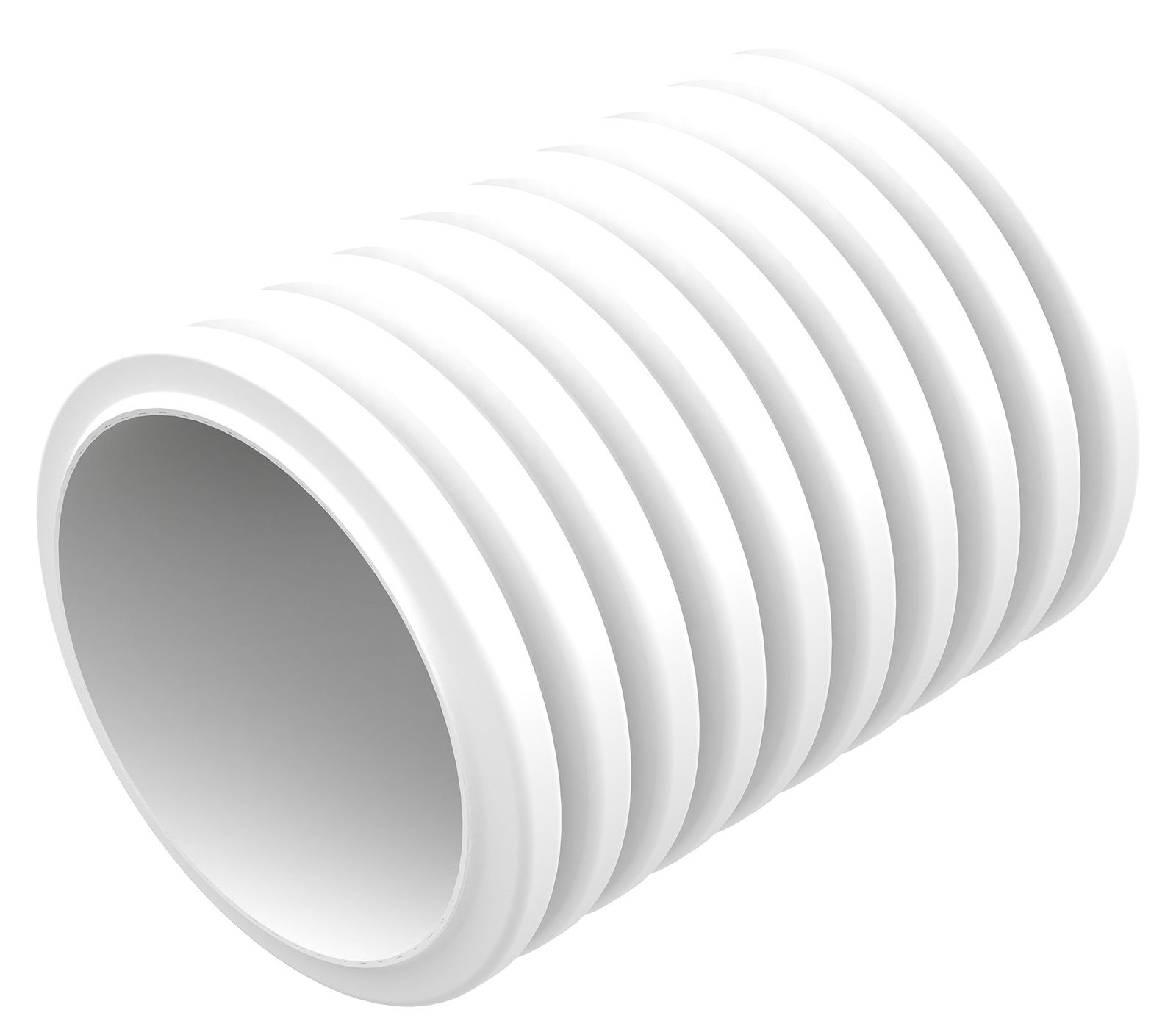 Kunststoffrohr gerippt PE Rohrende/Rohrende ws Polyethylen (PE)