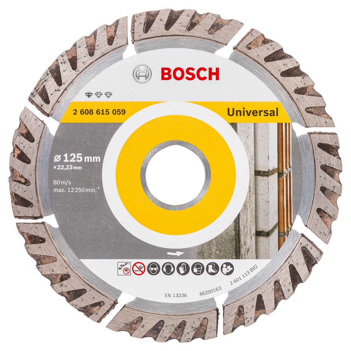 Diamant-Trennscheibe PRO 125x10mm f.Backstein f.Beton