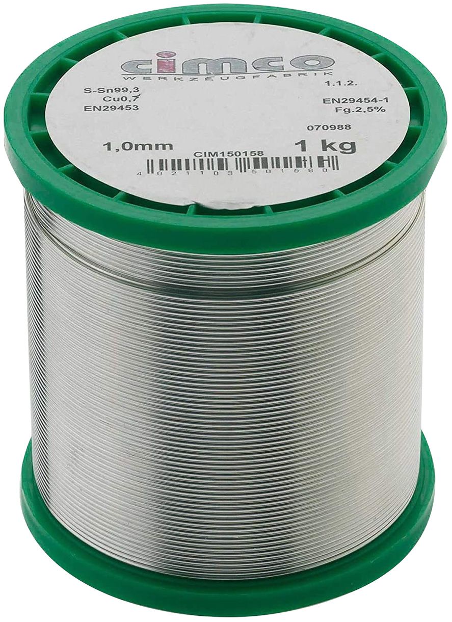 Lötdraht Ø1,5mm 250g m.Flussmittel 2,5% Ausführung mit Flussmittel