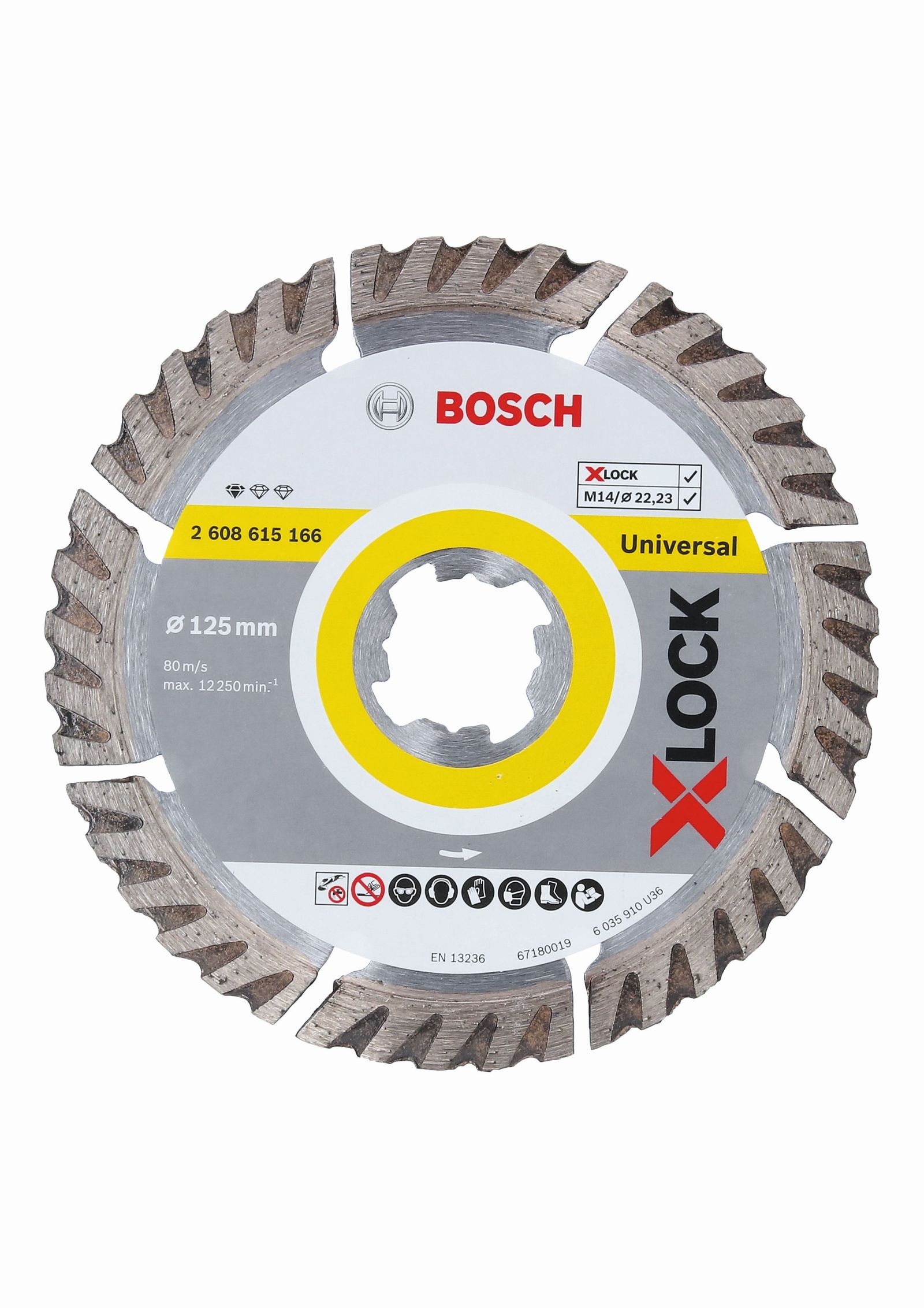 Diamant-Trennscheibe X-LOCK 125x10mm f.Backstein f.Beton