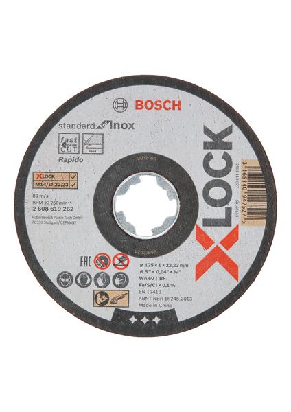 Trennscheibe X-LOCK 125x1mm f.Metall Geeignet für Metall