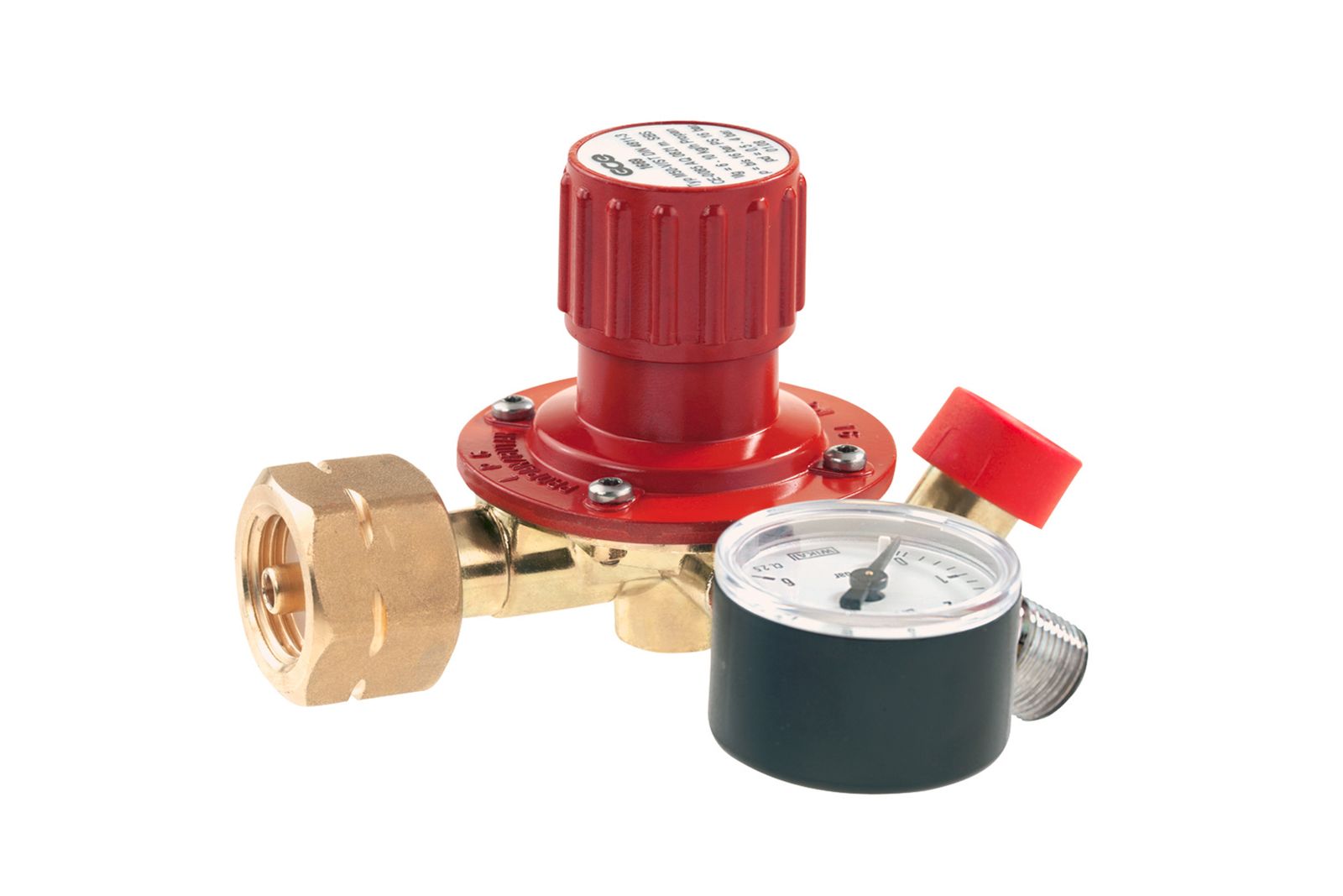 Regler mit Manometer 0.5-4 Bar mit Schlauchbruchsicherung   L220