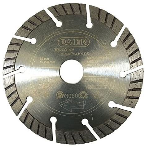 Diamant-Trennscheibe 125x2,5mm f.Beton f.Backstein Geeignet für bewehrten Beton