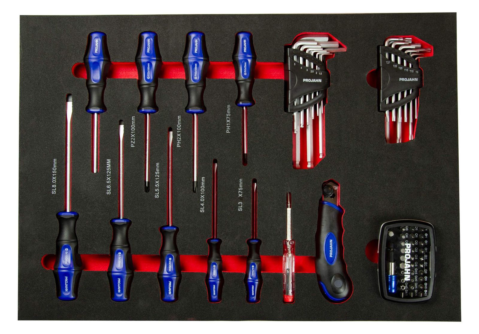 Werkstattwagen GALAXY 7 Schubfächer und 229tlg proficraft Bestückung bl/anth