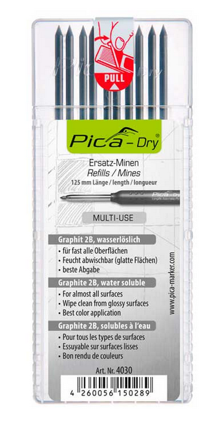 Ersatzminen Graphit Pica DRY, 10 Stück/Pack