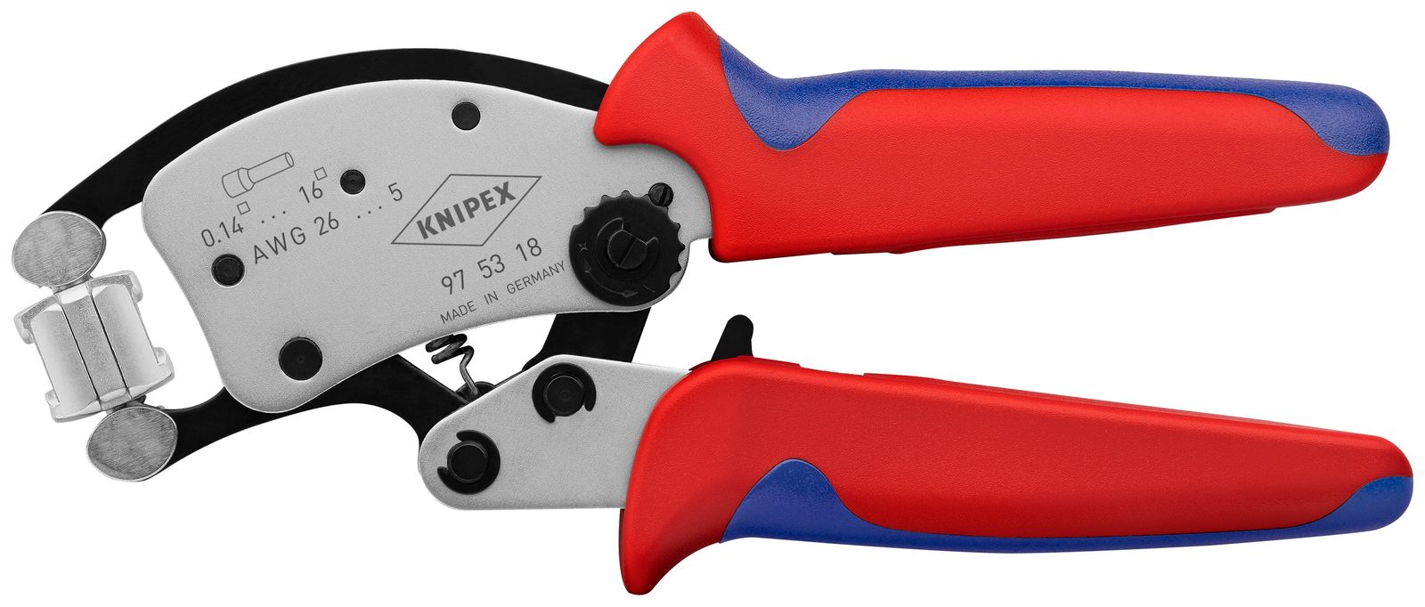 Crimpzange mech 200mm Aderendh AWG26-5 0,14-16qmm