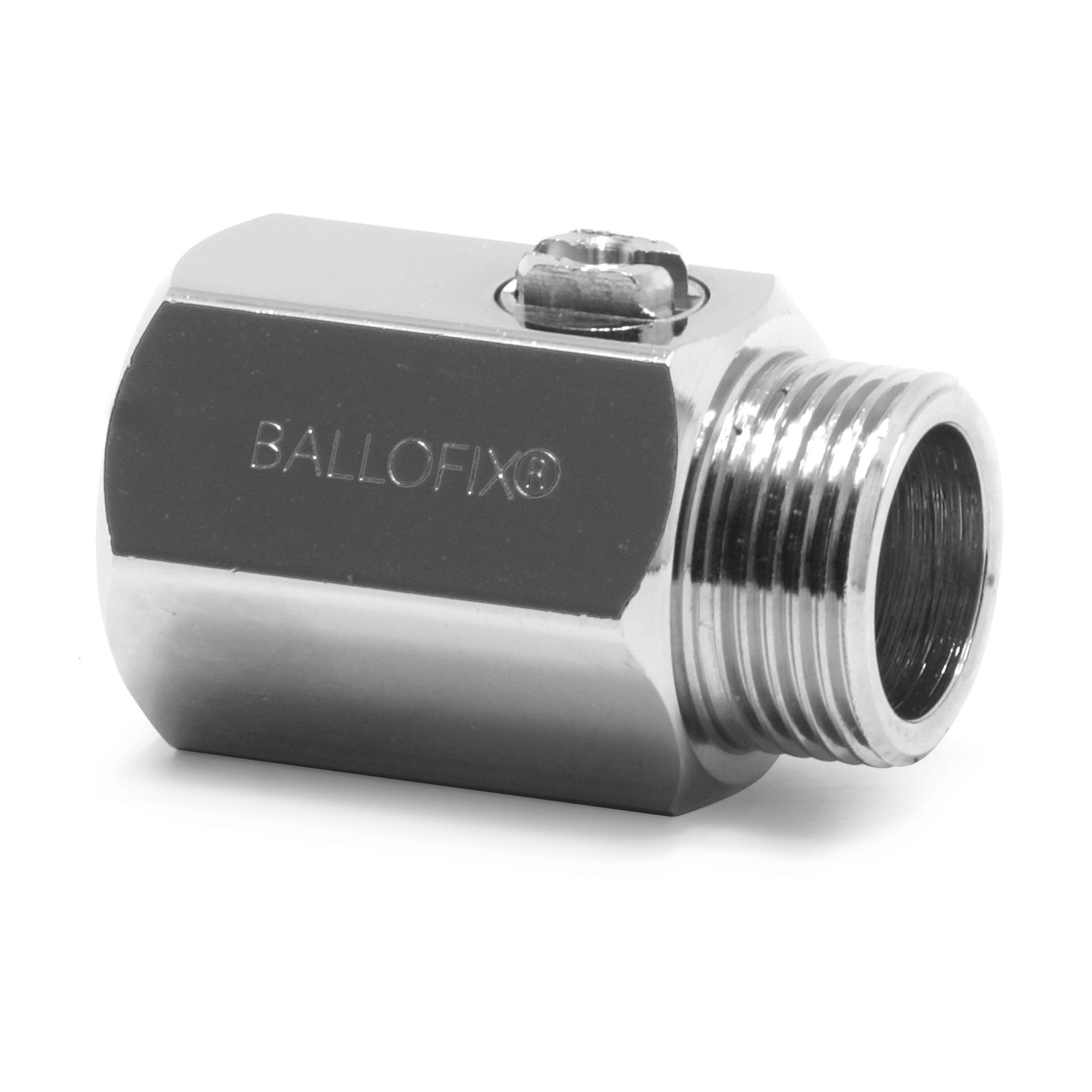 AIPS Mini-Kugelhahn Ballofix B3801 DN 10 - G 3/8a x Rp 3/8, Messing