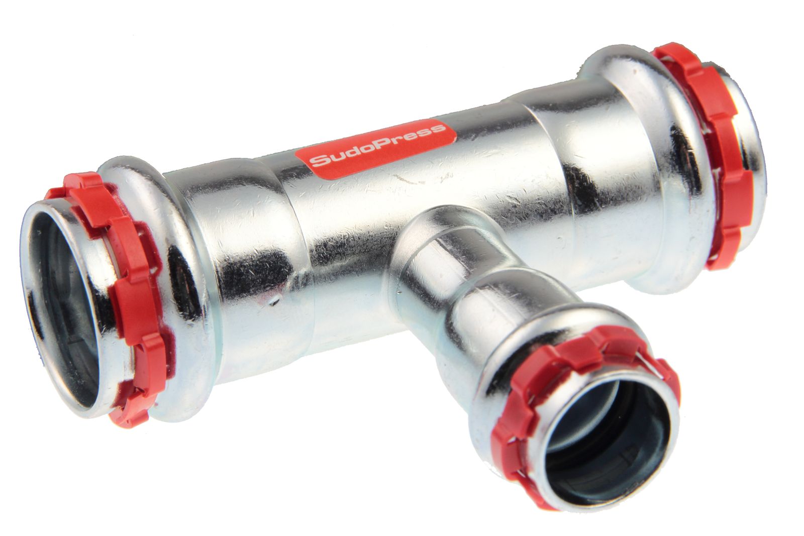 AIPS T-Stück VSH SudoPress SP8130RV 54 x 28 x 54 mm, C-Stahl, mit EPDM O-Ring, reduziert